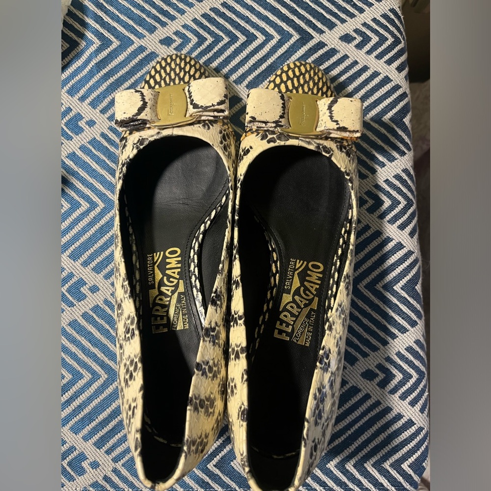 Salvatore Ferragamo Reptile Pump size 7 B